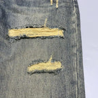 Vintage Destroyed Denim Light Wash