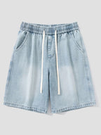 Midnight Black Denim Shorts