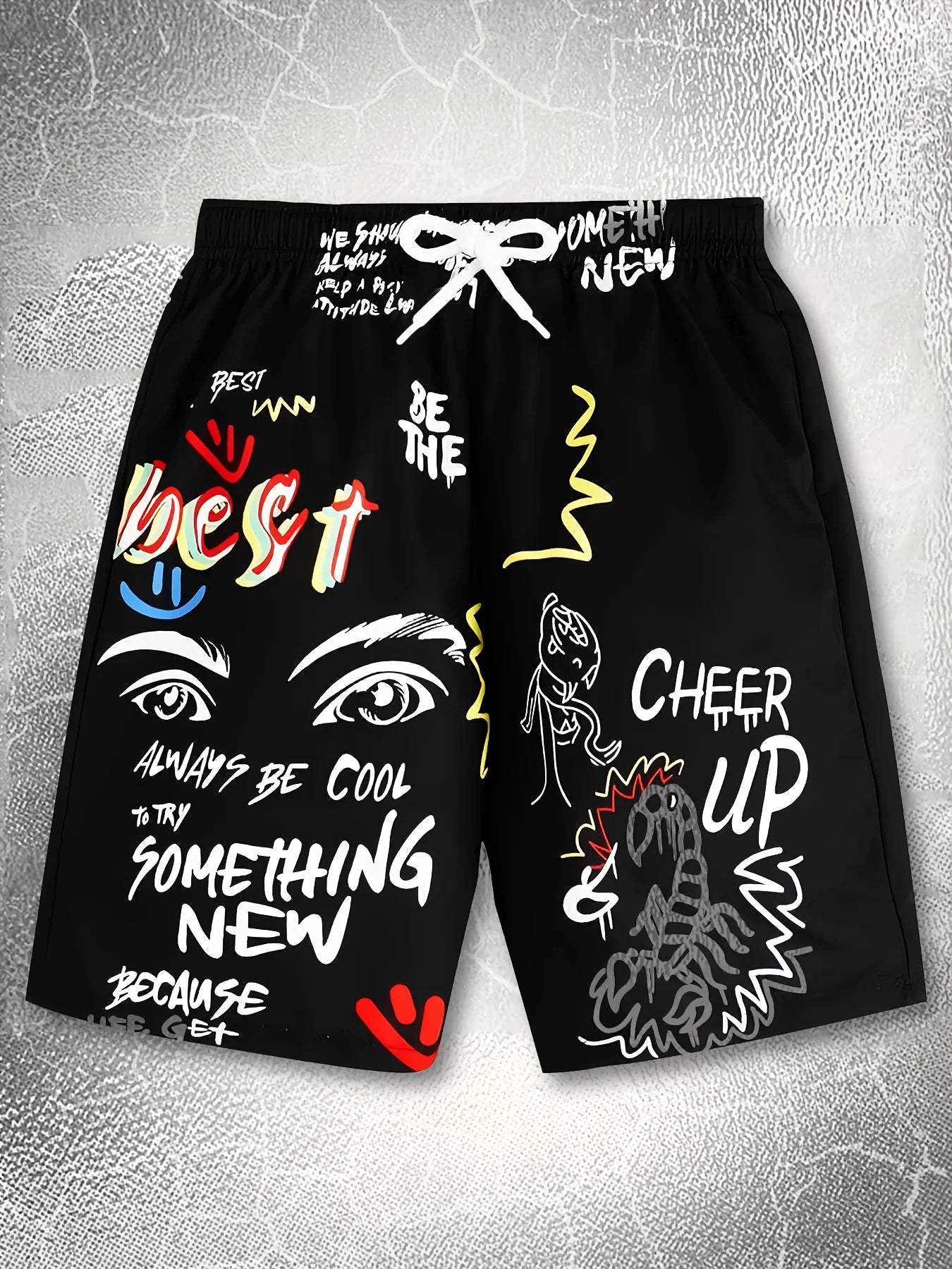 Street Art Graphic Shorts