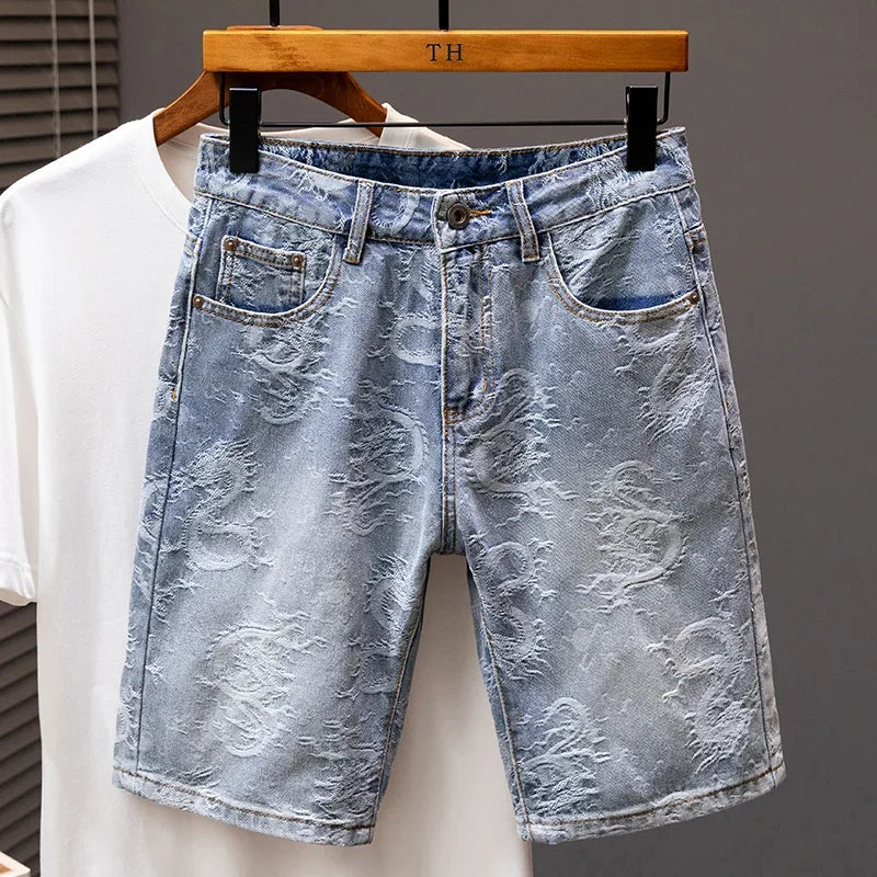 Vintage Wash Denim Shorts