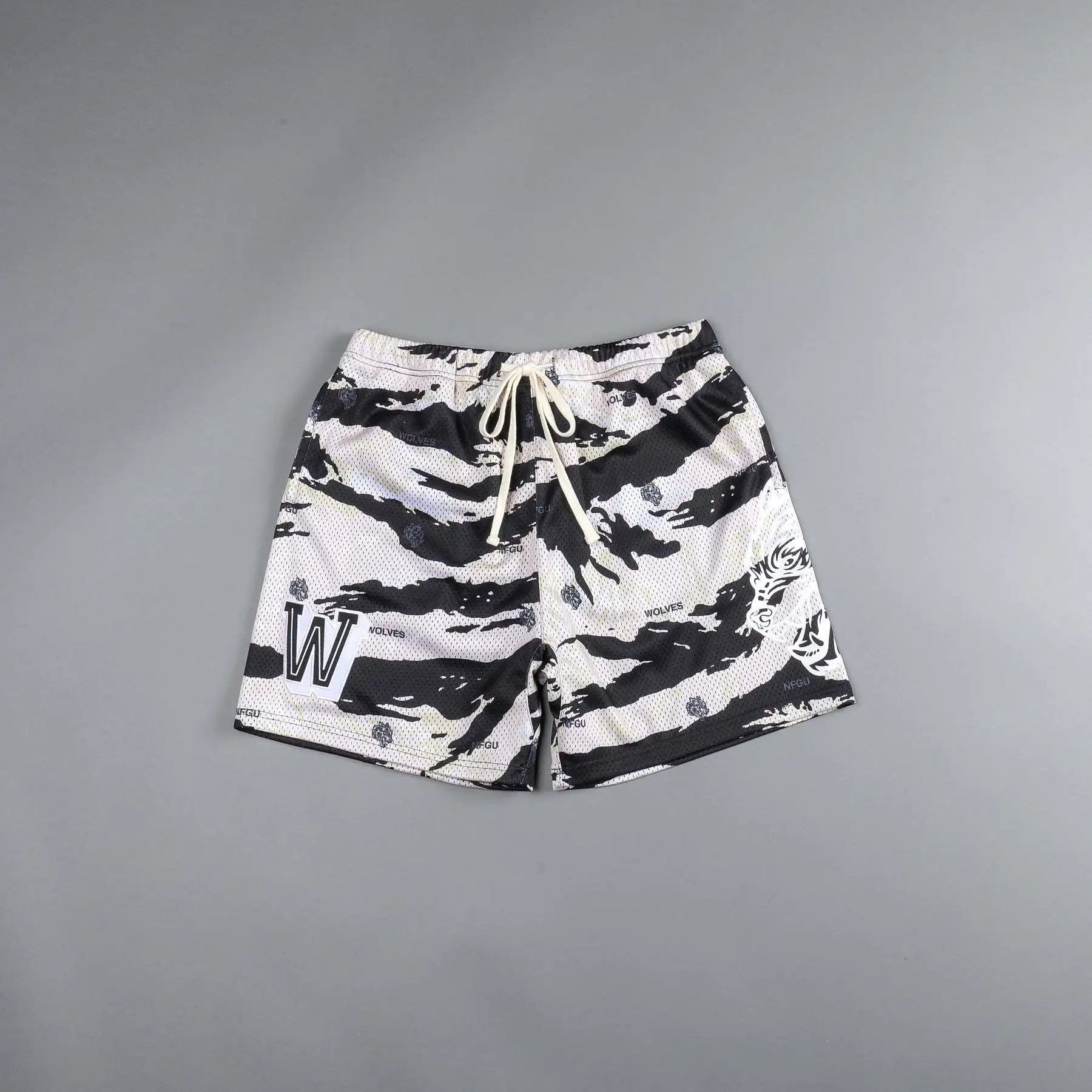 Abstract Camo Swim Shorts