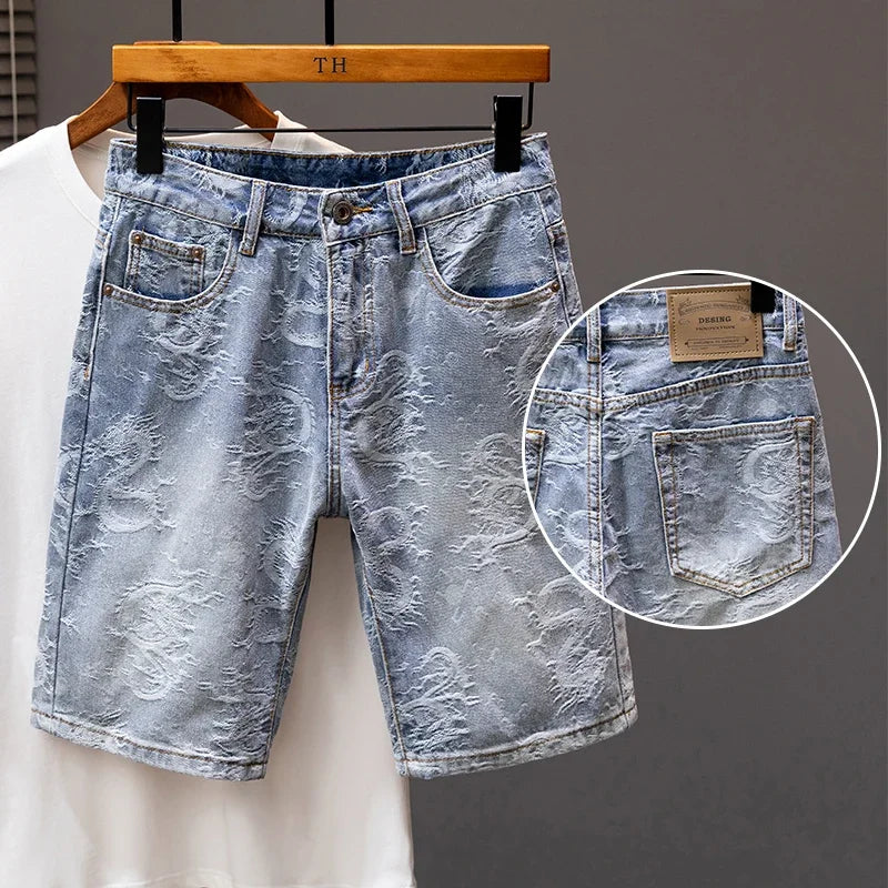 Vintage Wash Denim Shorts