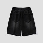 Midnight Black Denim Shorts