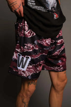 Abstract Camo Swim Shorts
