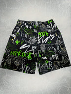 Graffiti Chaos Mesh Shorts