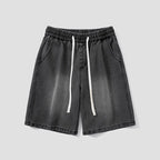 Midnight Black Denim Shorts