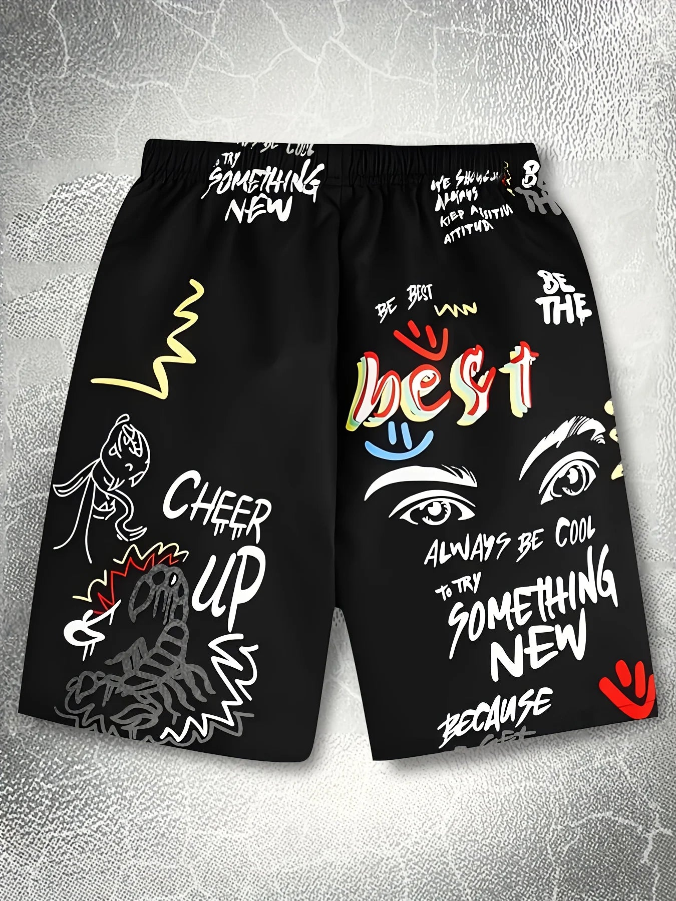 Street Art Graphic Shorts