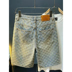 Destroyed Light Denim Shorts