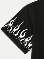 Tribal Flame Oversized dry fit Tee