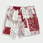 Bandana Split Swim Shorts