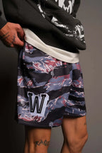 Abstract Camo Swim Shorts