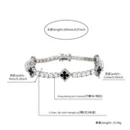 Iced Clover Tennis Bracelet
