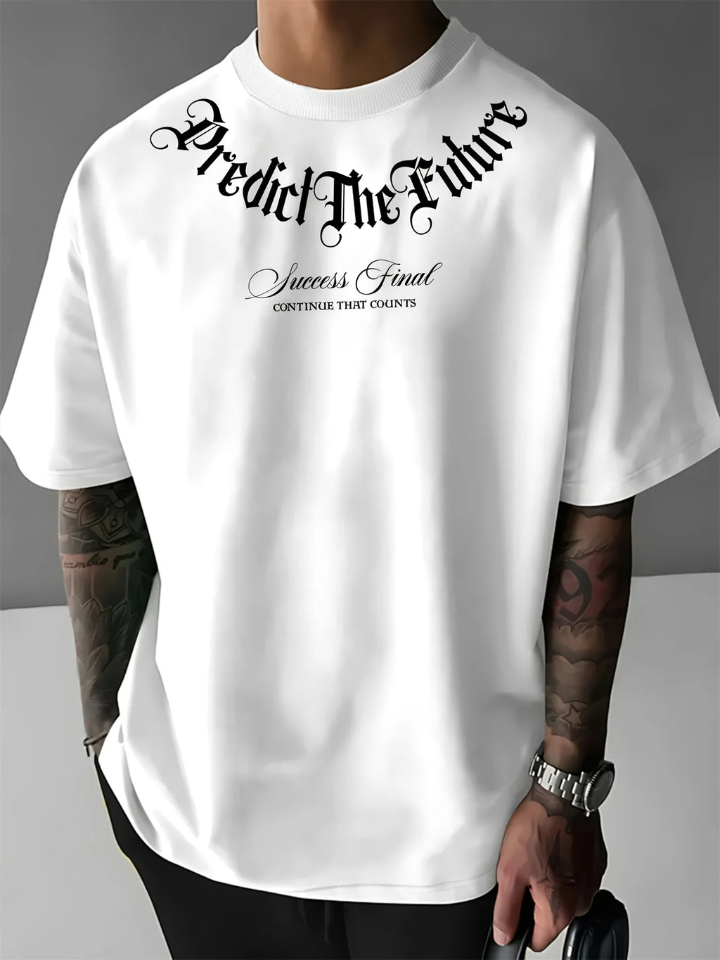 Premium Embroidered Beige Tee