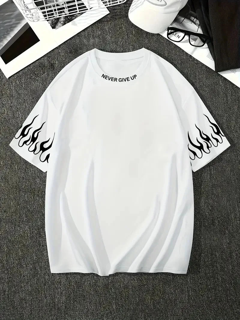 Tribal Flame Oversized dry fit Tee