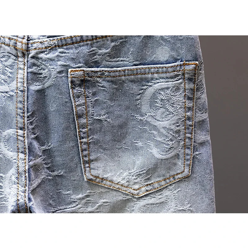 Vintage Wash Denim Shorts