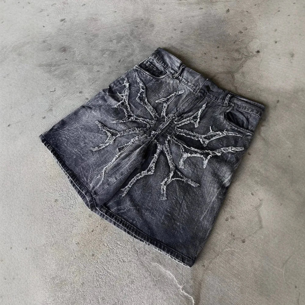 Blackout Distressed Jorts