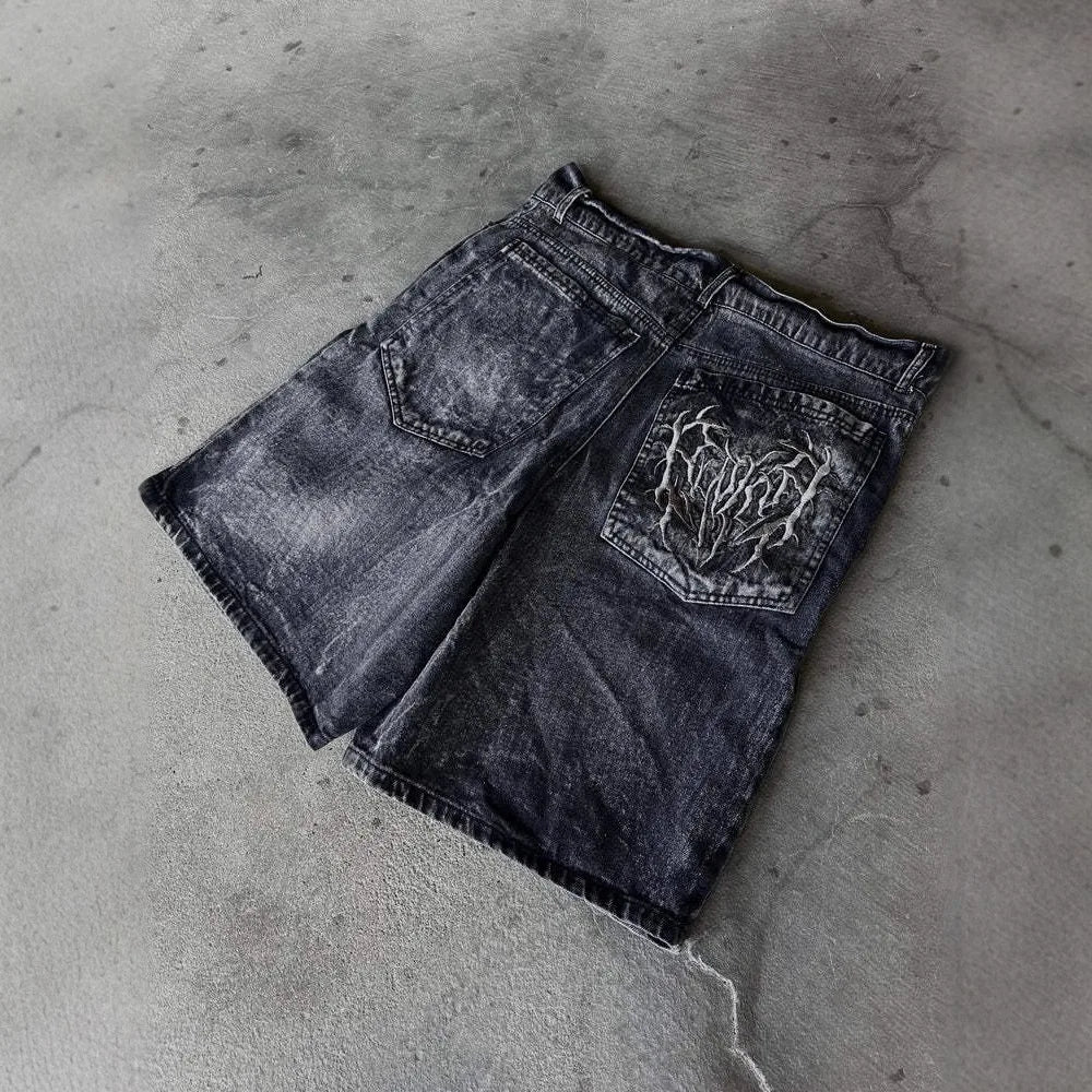 Blackout Distressed Jorts