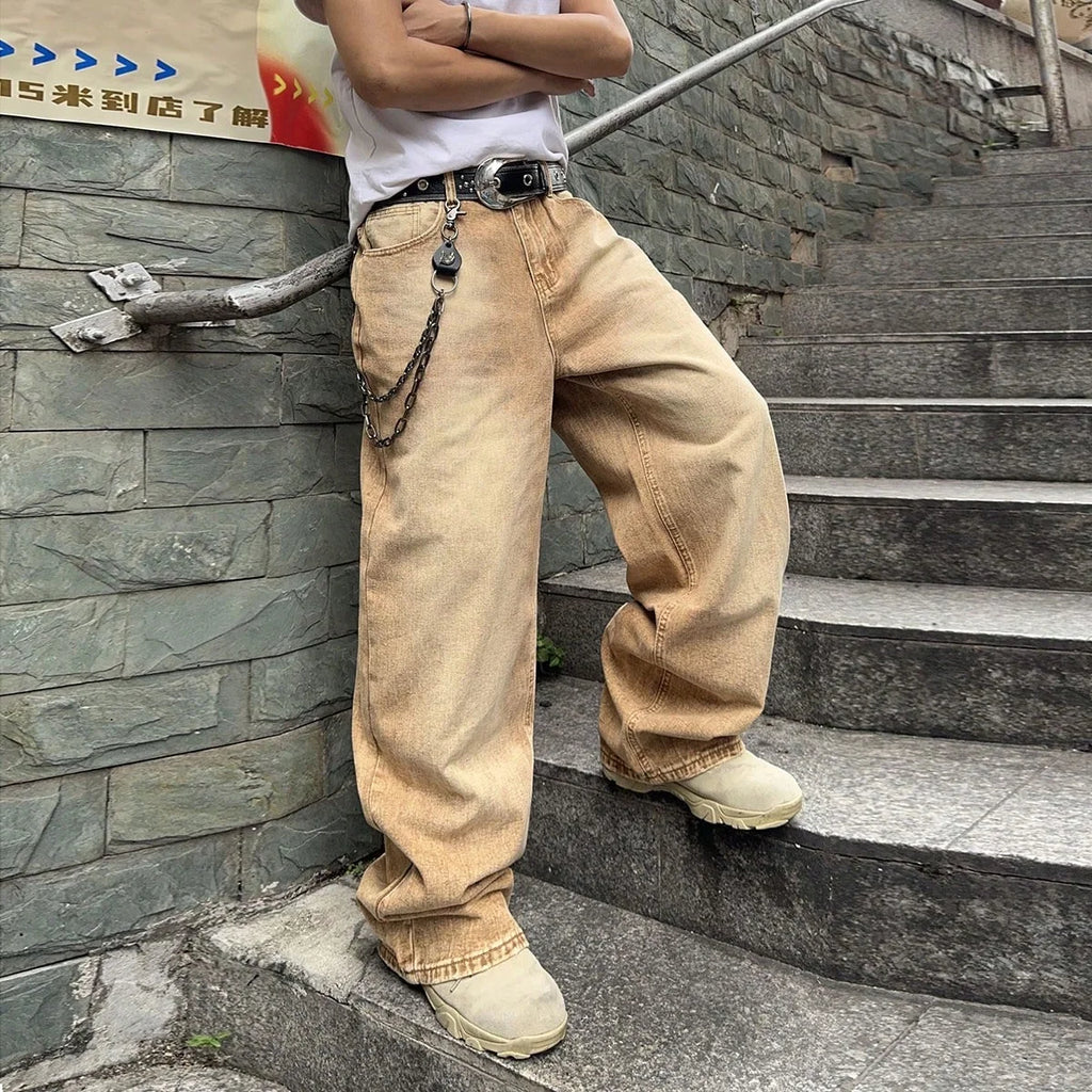 Vintage Wash Loose Denim