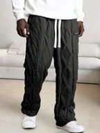 CLOUDE CABLE KNIT TROUSERS