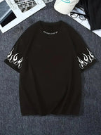 Tribal Flame Oversized dry fit Tee