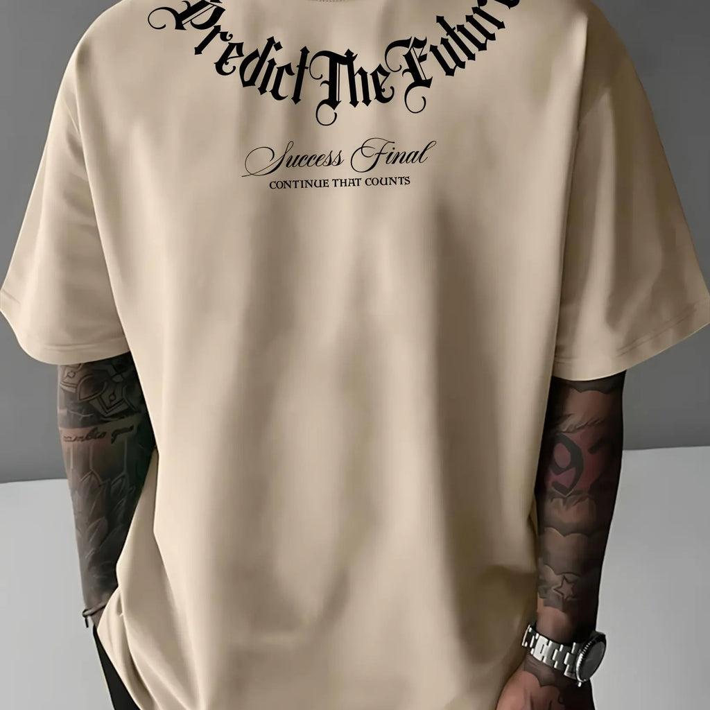 Premium Embroidered Beige Tee