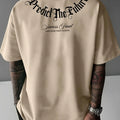 Premium Embroidered Beige Tee