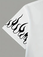 Tribal Flame Oversized dry fit Tee