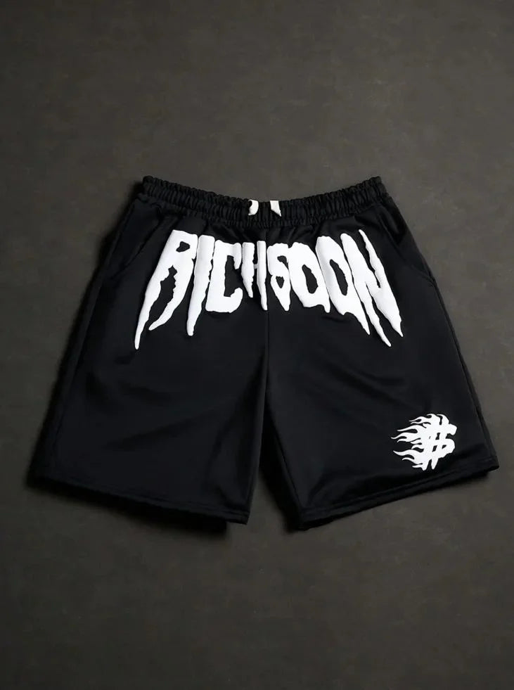 Bold Logo Black Shorts