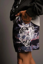 Abstract Camo Swim Shorts