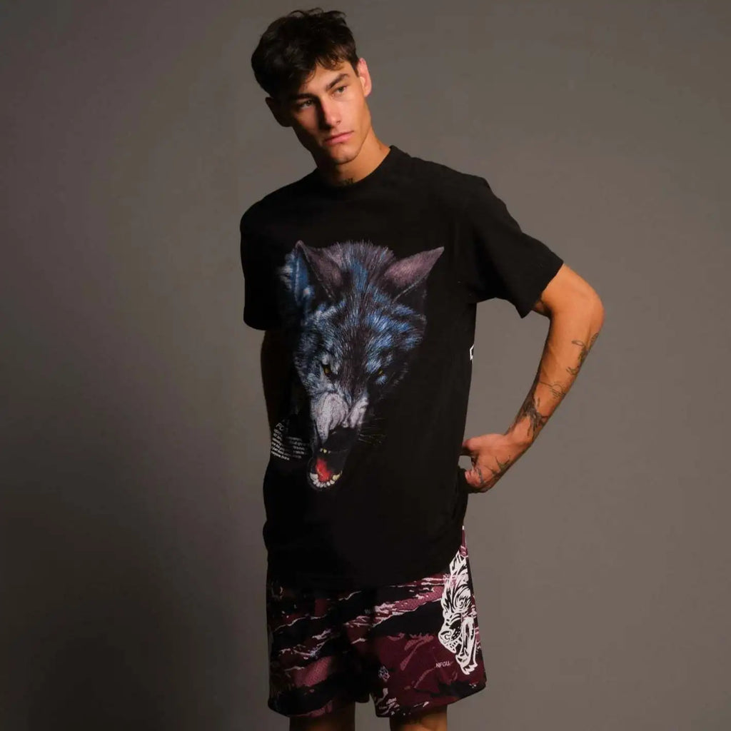 Abstract Camo Swim Shorts